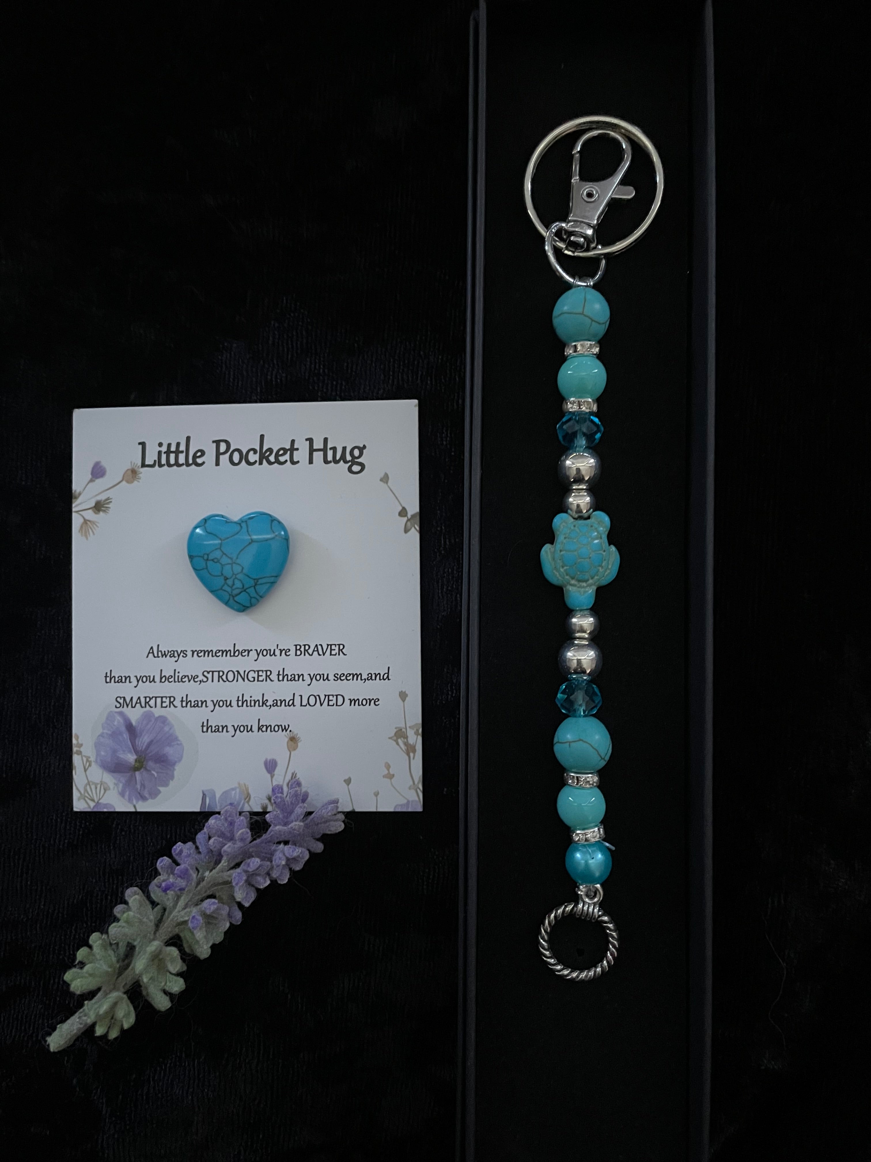 KEYCHAIN - TURQUOISE - TURTLE