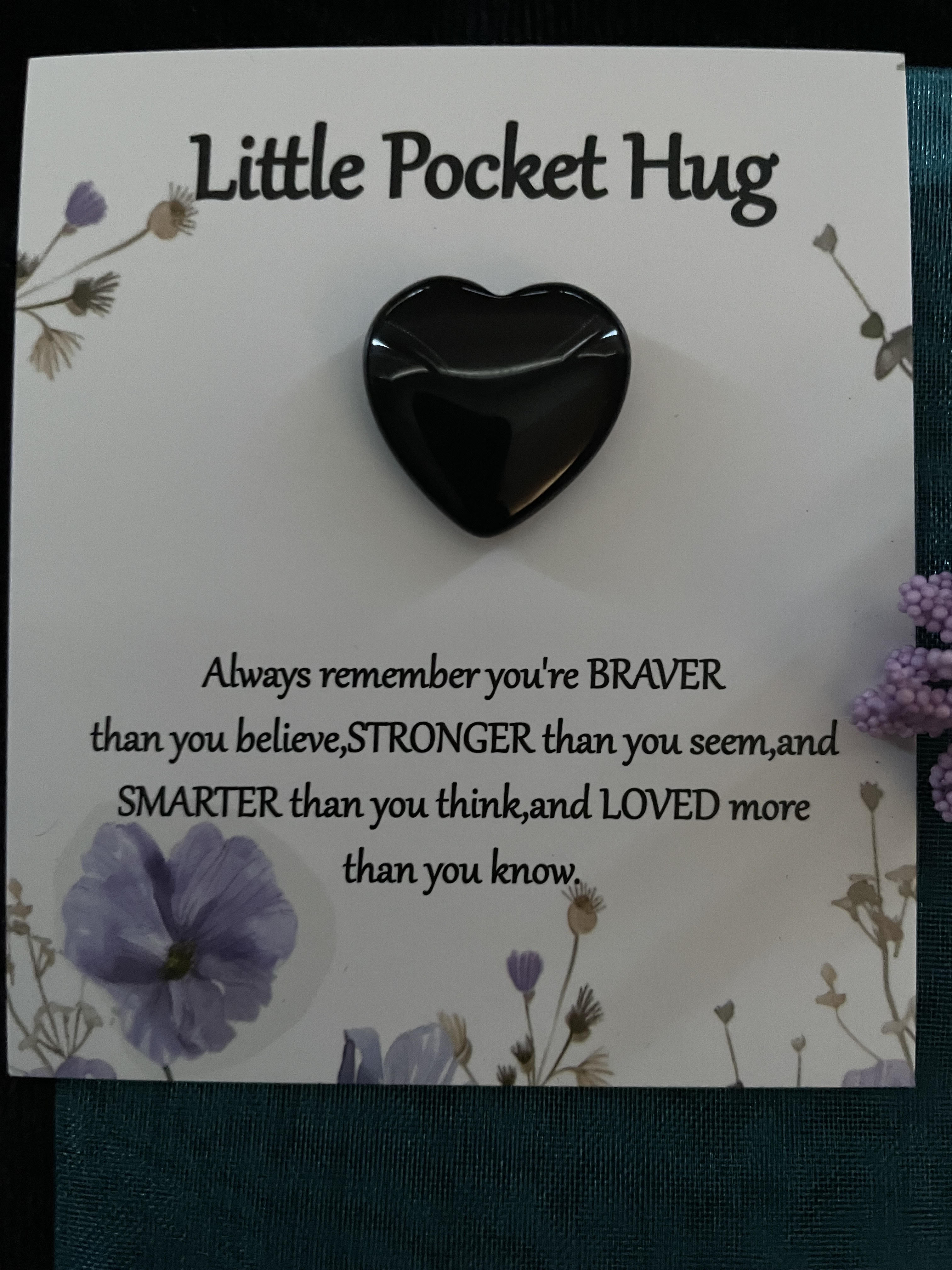 POCKET HUG: OBSIDIAN NATURAL STONE HEALING