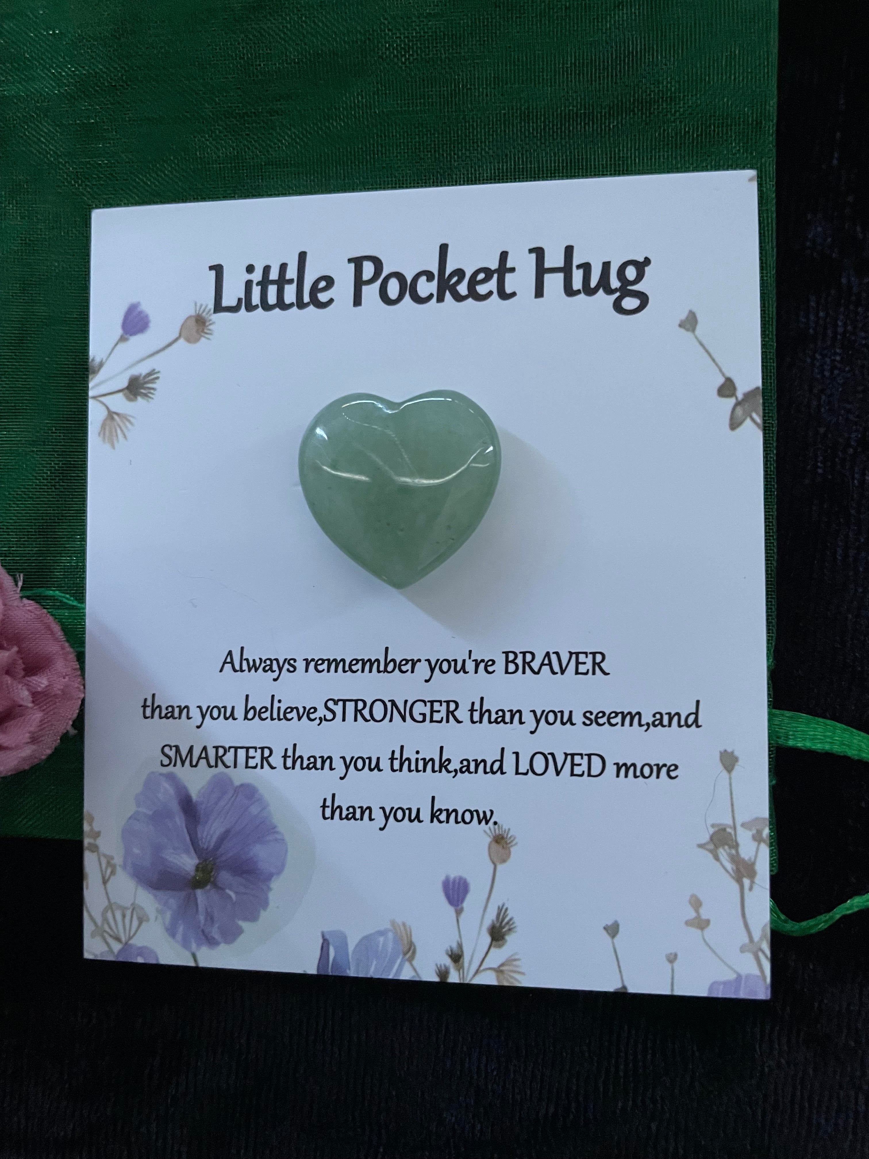 POCKET HUG:  GREEN AVENTURINE NATURAL STONE HEALING&nbsp;