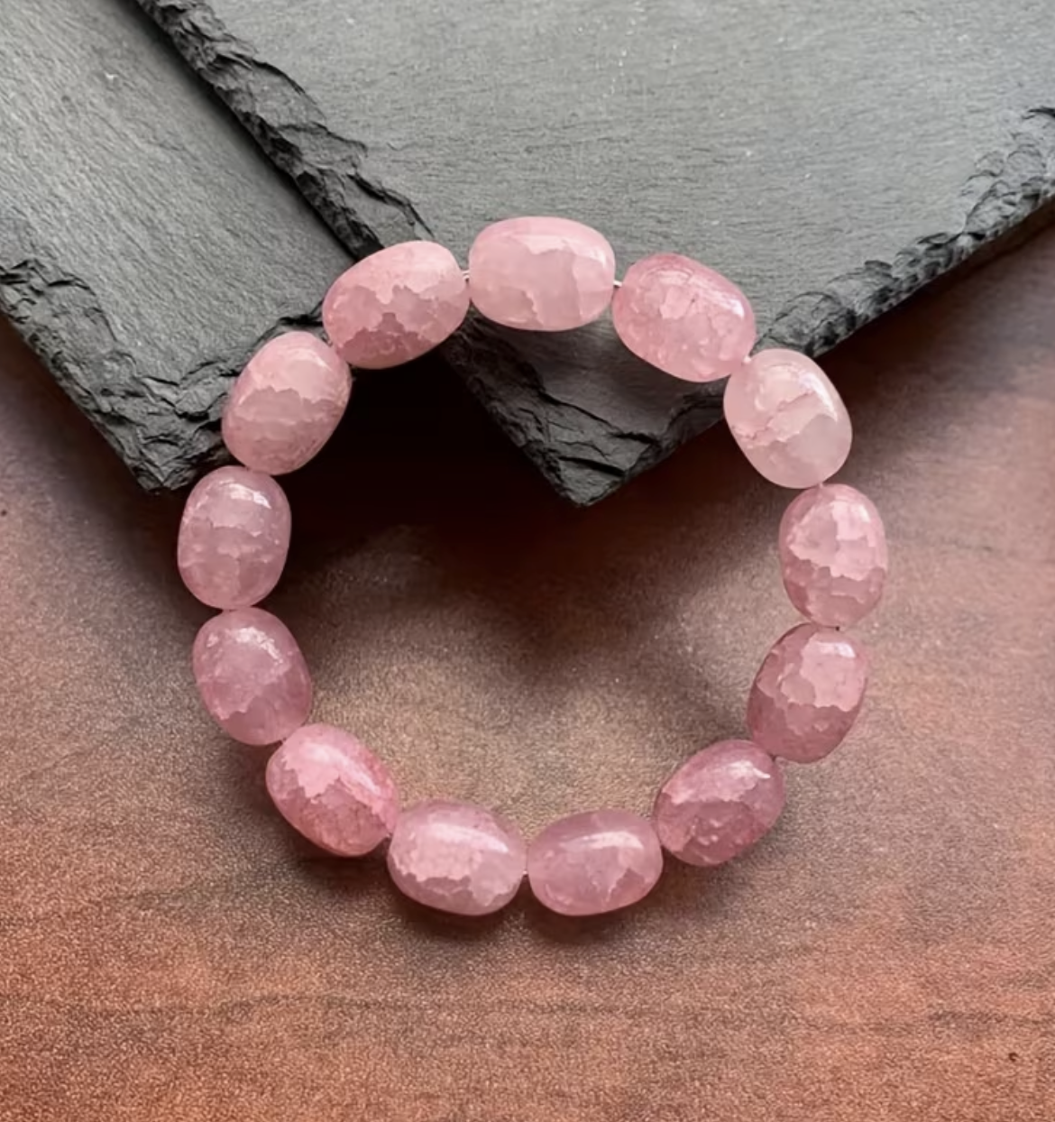 ROSE QUARTZ (large oblong stone)